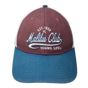 Malibu Club Young Life Est. 1953 Trucker Hat Multicolor OS Adjustable Mesh Back